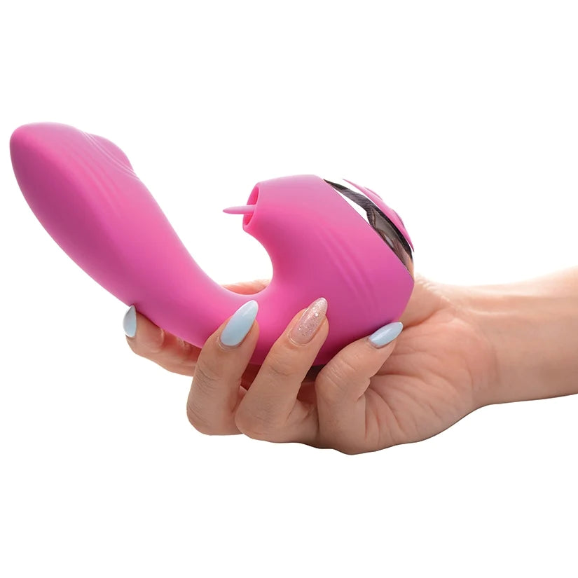 Inmi 10X Licking G-Throb Rechargeable Silicone Vibrator